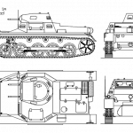 Panzer I B plans - Crédit image : Spike78 - Licence CC BY-SA vie privée plan tank