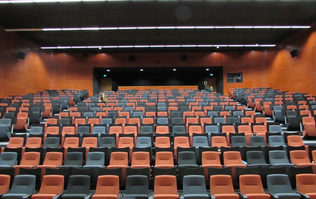 Amphi fac arts numériques - visite d'Auckland