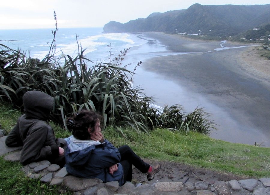 Vue depuis le Lion rock de Piha