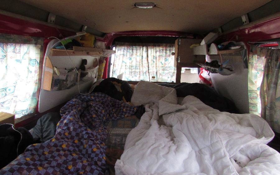Les lits du van