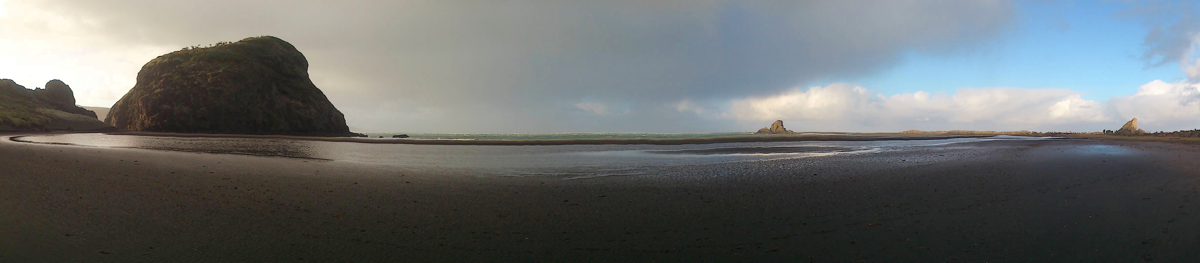 Panorama plage de Whatipu